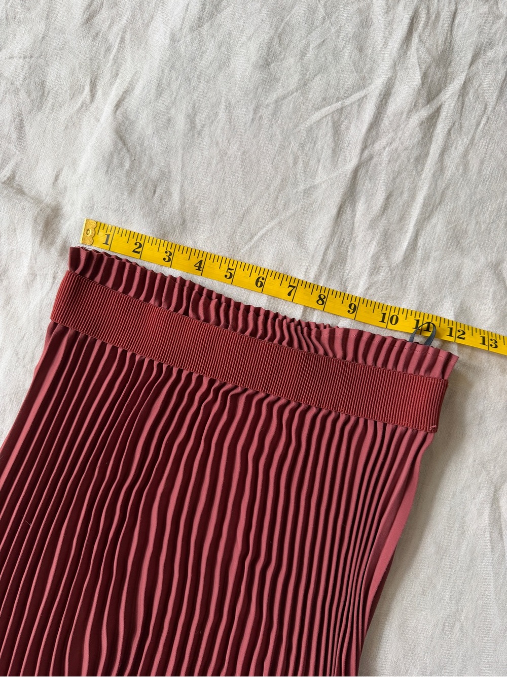Babaton Pleated Midi Skirt in terra cotta xs - Picture 10 of 14